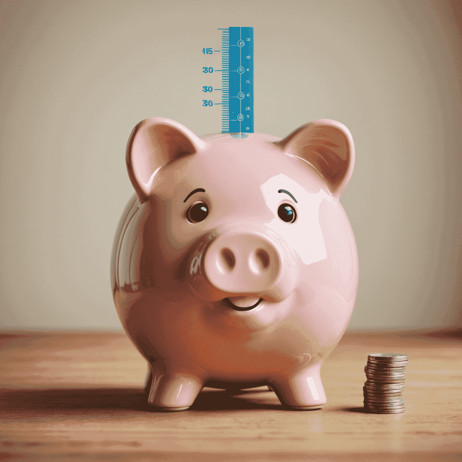 BriberyPlacebo logo - A stylized piggy bank with a growth chart