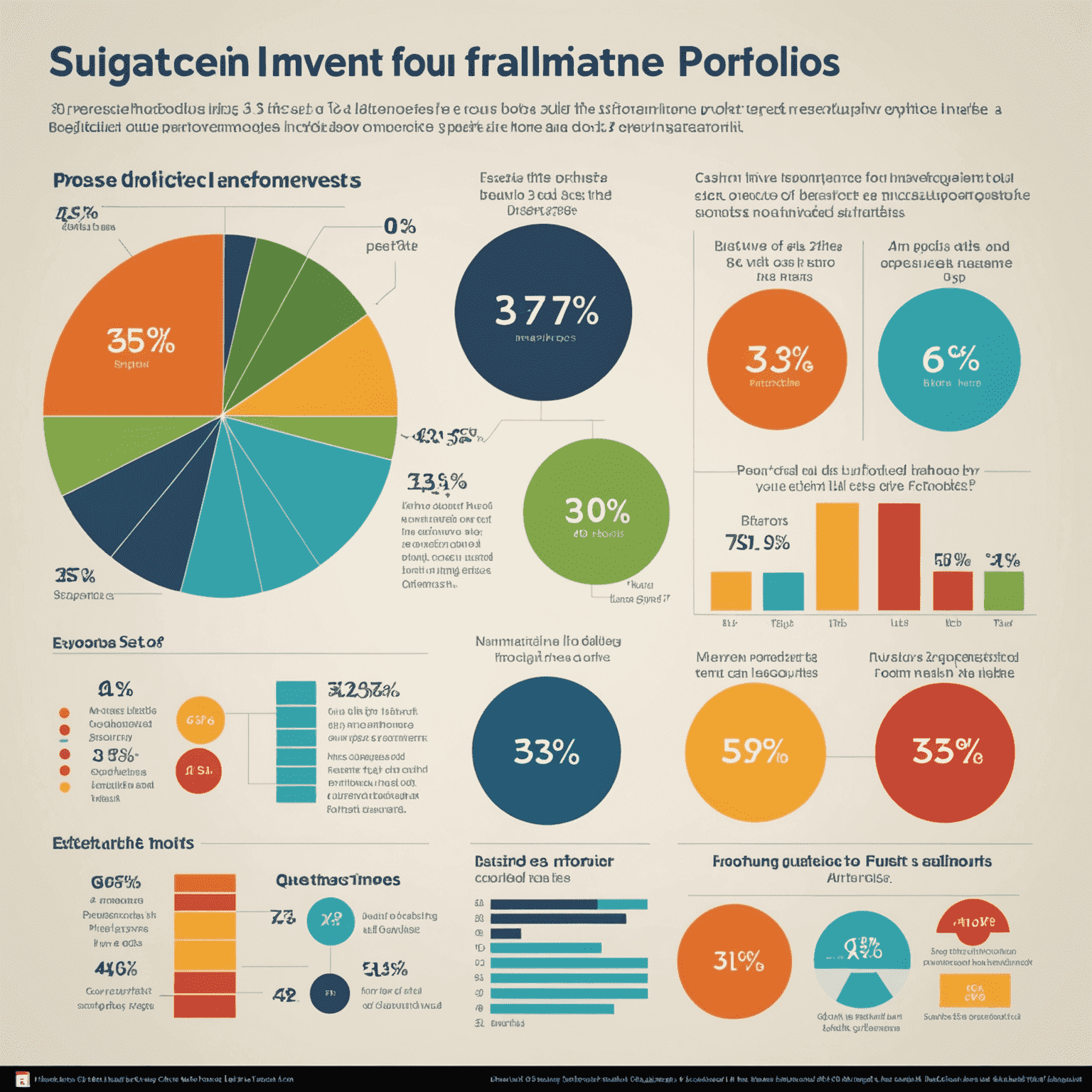 An infographic showing a balanced investment portfolio suitable for Singapore investors aged 35+, with percentages allocated to stocks, bonds, REITs, and cash